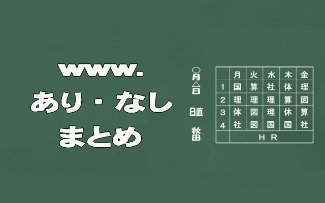 wwwありなしまとめイメージ画像