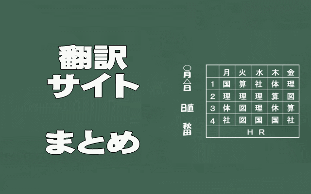 翻訳サイトまとめイメージ画像