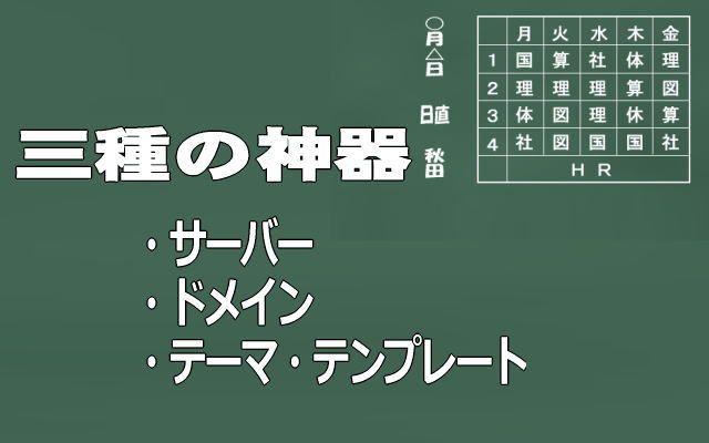 アフィリエイトの三種の神器