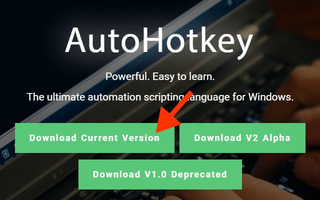 AutoHotkeyダウンロードイメージ画像