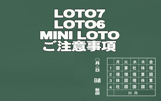 loto予想数字イメージ画像