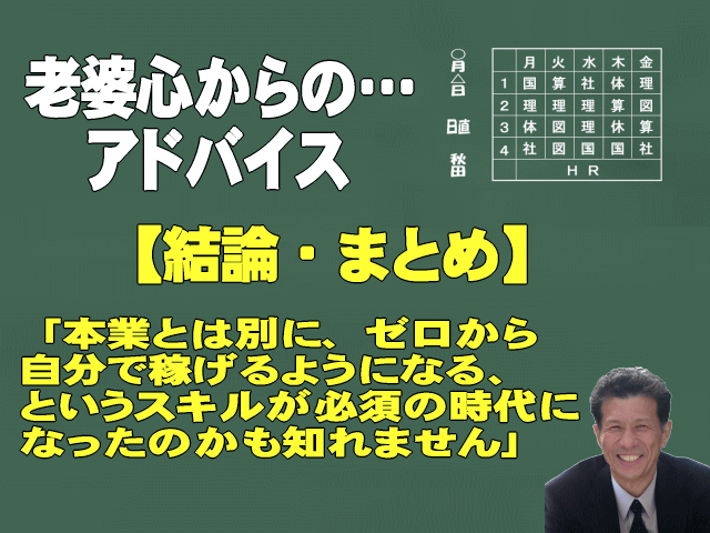 サラリーマン定年退職後に起業した中高年からのアドバイスイメージ画像