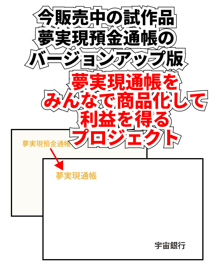 夢実現通帳商品化プロジェクトバナーヘッダー画像