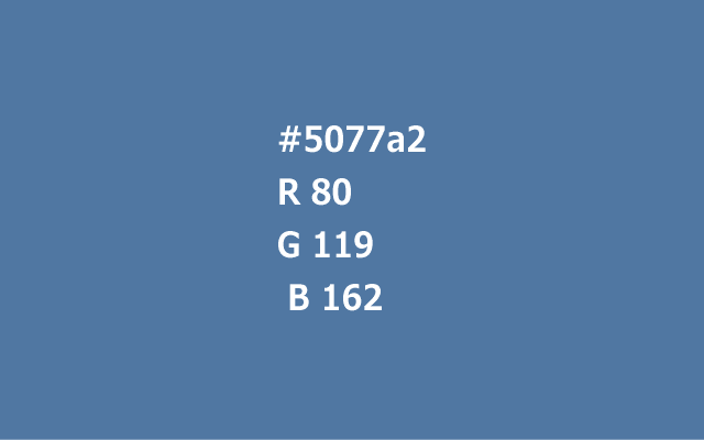 カラーコード#5077a2のイメージ画像